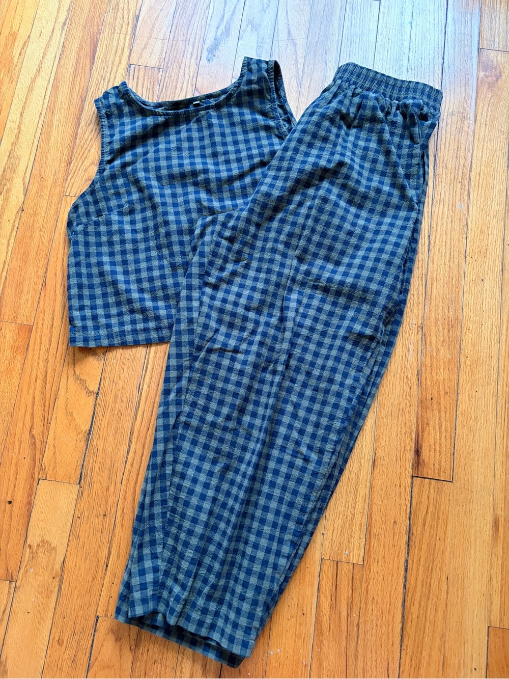 Women’s Plaid Two Piece Set